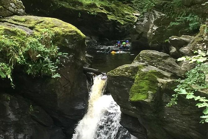 Canyoning Half-Day Trip at Keltneyburn from Aberfeldy - Getting fitted for wetsuits and safety gear