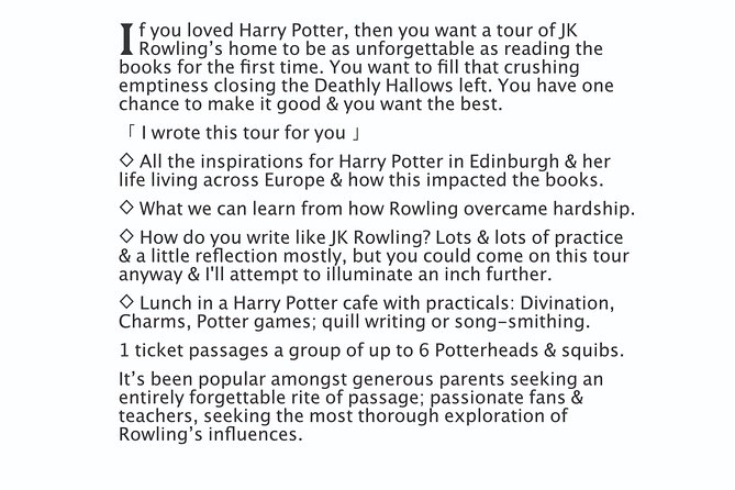 Complete Potterhead, 8hr rite-of-passage unwrapping Harry Potter - Starting opposite the Balmoral Hotel