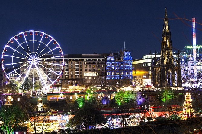 Edinburgh Christmas Tour, Highlights & Hidden Gems with a Local - Edinburgh after dark, with the route shaped around you