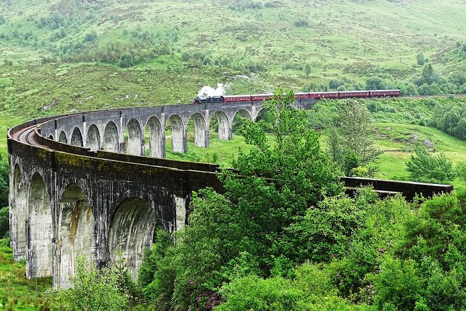 Edinburgh: Glenfinnan Viaduct, Glencoe & Fort William - The Jacobite Steam Train comes with a warning