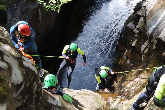 Falls of Bruar Canyoning - The main sequence of jumps, slides, and pools