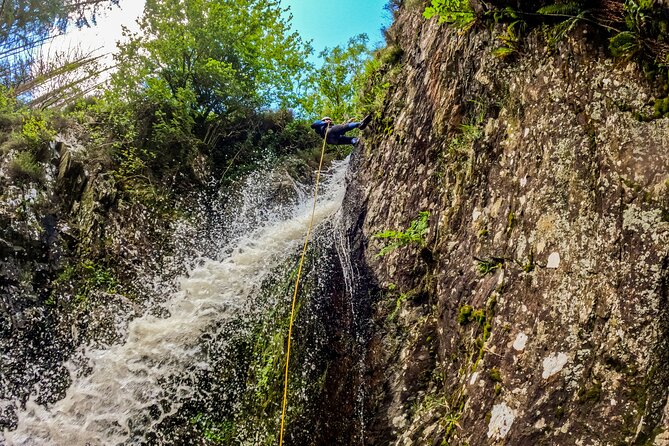 Galloway Canyoning Adventure, Murrays Canyon half day - The final abseil back to the car park
