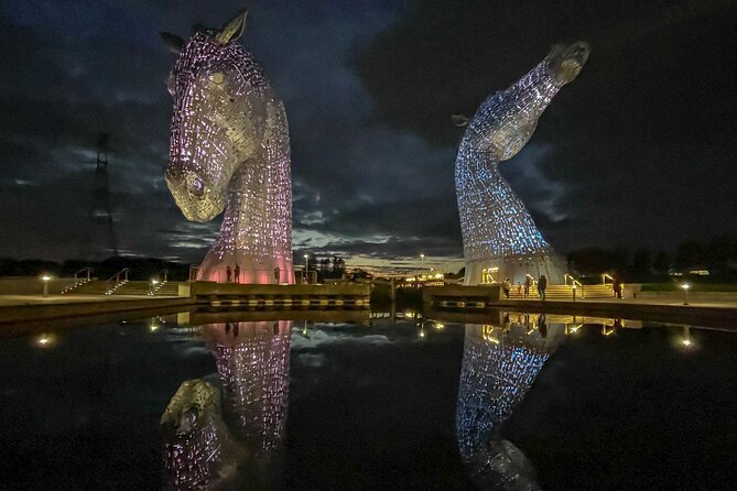 Highland Cows, Walk Alpacas & Scottish Wildlife Centre from Edin. - A drive past Scotland’s giant horse statues