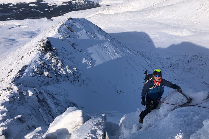 Private Guided Winter Mountaineering Experience in the Cairngorms - The walk into the frozen cliffs