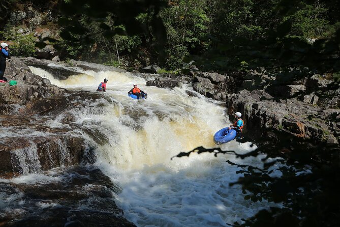 River Tubing in Perthshire - Cliff jumps before the main float